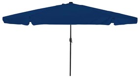 vidaXL Guarda-sol de Jardim com Luzes LED Ø395x245 cm Azul Céu