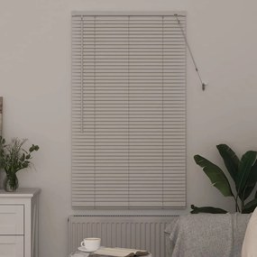 Persiana de Janela com cortinas Outros Manual Branco 80 x 130 cm Alumí