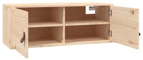 Armários de parede 2 pcs 80x30x30 cm madeira de pinho maciça