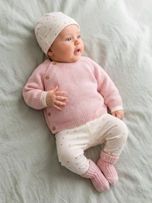 Conjunto de 5 peças para recém-nascido bebé menina rosa