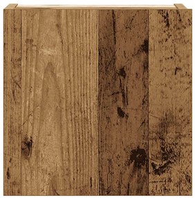 Conjunto de armário TV de parede 5 pcs madeira madeira velha