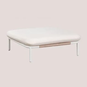 Puff De Jardim Em Aço Roubly Beige De Amêndoa - Sklum
