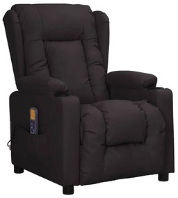 Poltrona de massagens couro artificial preto