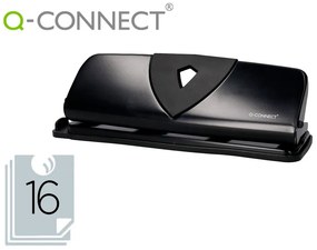 Furador Q-Connect Capacidade 16 Folhas 4 Furos
