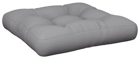 Almofadão para sofá de paletes 50x50x10 cm cinzento