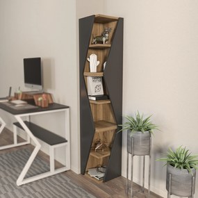 Estante Arrow – Preto Nogueira – 31,8x165x31,8 cm