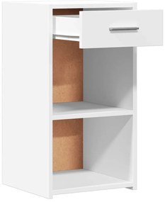 Mesas de cabeceira 2 pcs 35x34x65cm derivados de madeira branco