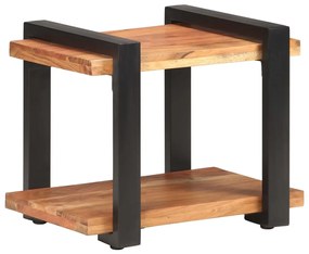 Mesa de cabeceira 50x40x40 cm madeira de acácia maciça
