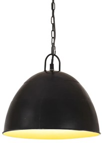 Candeeiro suspenso vintage indust. redondo 25 W 31 cm E27 preto