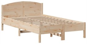 Cama com estante sem colchão 135x190 cm pinho maciço
