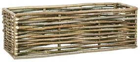 vidaXL Floreira de jardim 120x40x40 cm madeira de aveleira