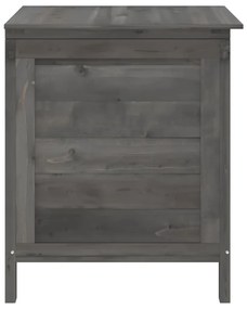 Caixa arrumação p/ jardim 50x49x56,5 cm abeto maciço antracite