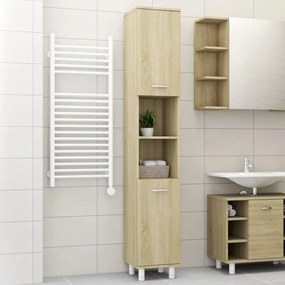 vidaXL Armário WC 30x30x179cm derivados de madeira cor carvalho sonoma