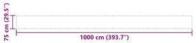 Tela de varanda 75x1000 cm 100% poliéster oxford laranja