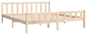 Estrutura de cama sem colchão 160x200 cm madeira maciça