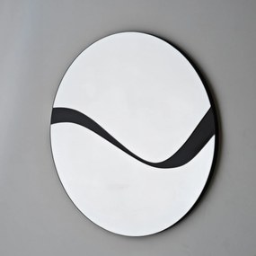 Espelho Abstract – Preto – 70 cm x 70 cm