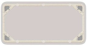 Mesa de Jardim Natural 80 x 40 x 45 cm Rattan Sintético