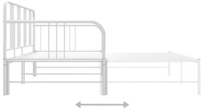 Estrutura sofá-cama de puxar 90x200 cm metal branco
