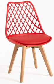 Pack 4 Cadeiras Mima - Vermelho