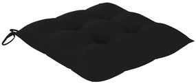 Cadeiras de jardim empiháveis c/ almofadões 6 pcs teca maciça