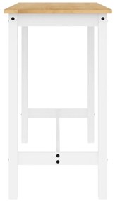 5 pcs conjunto de bar pinho maciço branco