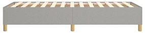 Estrutura de cama sem colchão 80x200 cm tecido cinzento-claro