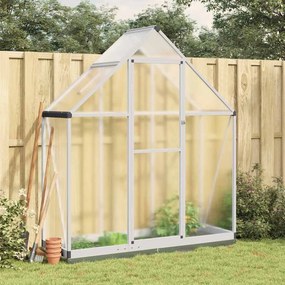 vidaXL Estufa com estrutura de base 169x58x202 cm alumínio prateado