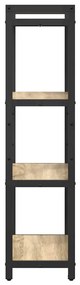 Estante Carvalho sonoma 60 x 30 x 118 cm MDF e Aço