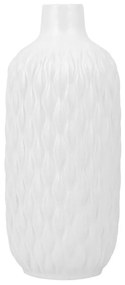 Vaso de cerâmica grés branca 31 cm EMAR Beliani