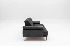 Sofá-cama de 3 lugares Mustang – Antracite – 239 cm x 99 cm x 83 cm