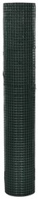 Cerca arame p/ galinheiro c/ revestimento PVC 25x1 m aço verde