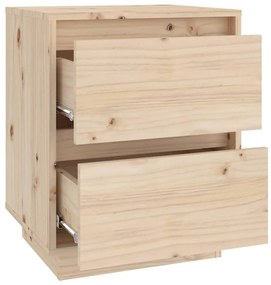 Mesa de cabeceira 40x35x50 cm madeira de pinho maciça