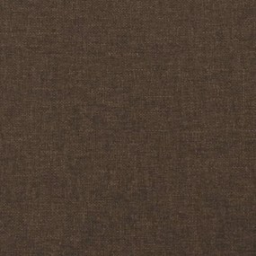 Cama com molas/colchão 140x190 cm tecido castanho-escuro