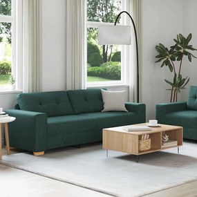 vidaXL Conjunto de Sofás 2 pcs Amarelo 221 x 78 x 80 cm Tecido