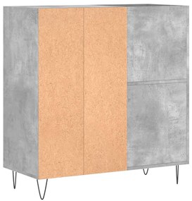 Armário p/ discos 84,5x38x89 cm derivados madeira cinza-cimento