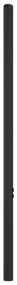 Cabeceira de cama 80 cm metal preto