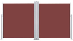 Toldo lateral retrátil 120x600 cm castanho