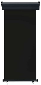 Toldo lateral para varanda 80x250 cm preto