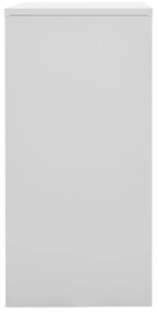 Cacifo 90x45x92,5 cm aço cinzento-claro e vermelho
