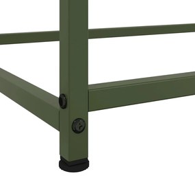 Aparador 100,5x39x107 cm aço verde-azeitona