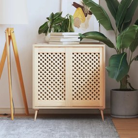 vidaXL Portas de armário design treliça 2 pcs 39,5x69 cm pinho maciço