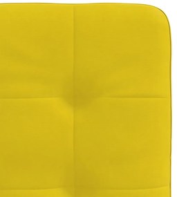 Cadeiras de jantar 2 pcs veludo amarelo