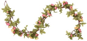 Grinaldas de flores de Natal 6 pcs 215 cm rosa