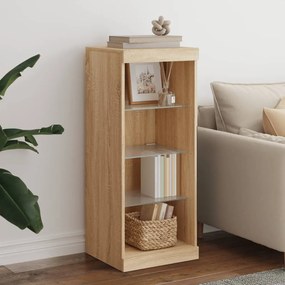 Aparador com luzes LED 41x37x100 cm carvalho sonoma