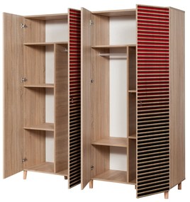 Roupeiro Imaj – Carvalho Sonoma – 180x192x52 cm