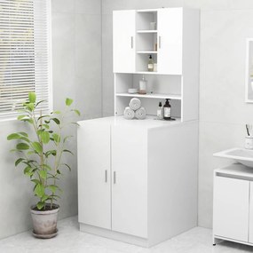 808386 vidaXL Armário máquina de lavar 70,5x25,5x90 cm branco
