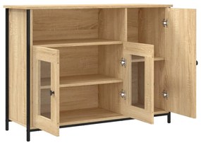 Aparador 100x35x75 cm derivados de madeira cor carvalho sonoma