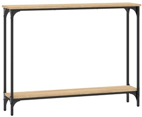Mesa consola 100x22,5x75cm derivados de madeira carvalho sonoma
