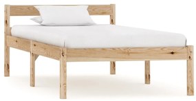 Estrutura de cama 100x200 cm madeira pinho maciço
