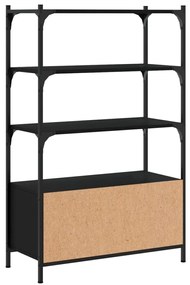 Estante c/ 3 prateleiras 70x30x109,5 cm derivados madeira preto